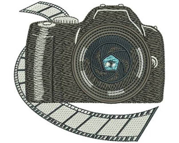 Picture of 35mm Camera & Film Machine Embroidery Design