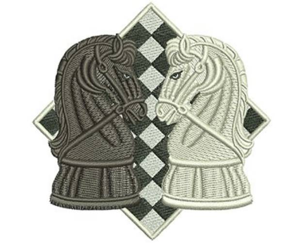 Picture of Chess Face Off Machine Embroidery Design