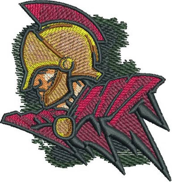 Picture of Trojan Warrior Machine Embroidery Design