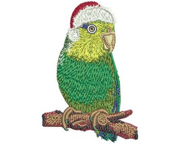 Picture of Christmas Parrot Machine Embroidery Design