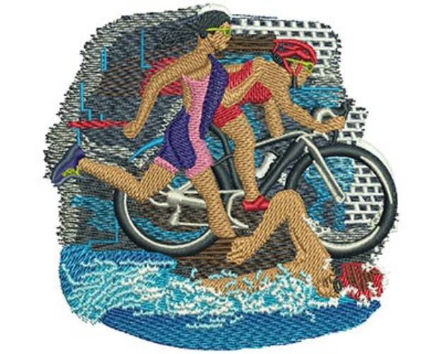 Picture of Triathlon Trio Machine Embroidery Design