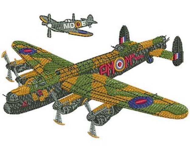 Picture of Battle of Britain Machine Embroidery Design