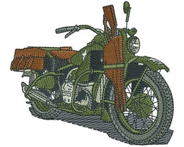 Picture of Shotgun Bike Machine Embroidery Design