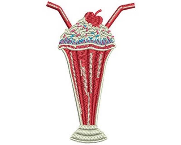 Picture of Valentine Milkshake Machine Embroidery Design