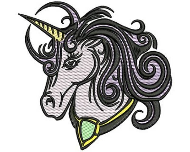 Picture of Unicorn Mylar Machine Embroidery Design