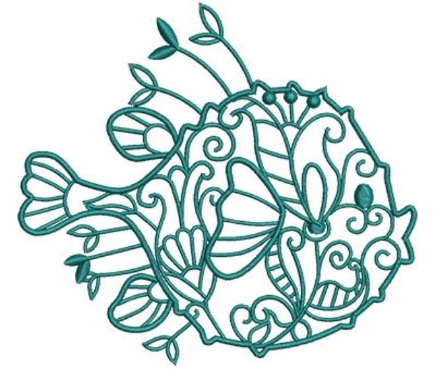 Picture of Sea Flora Fish Machine Embroidery Design