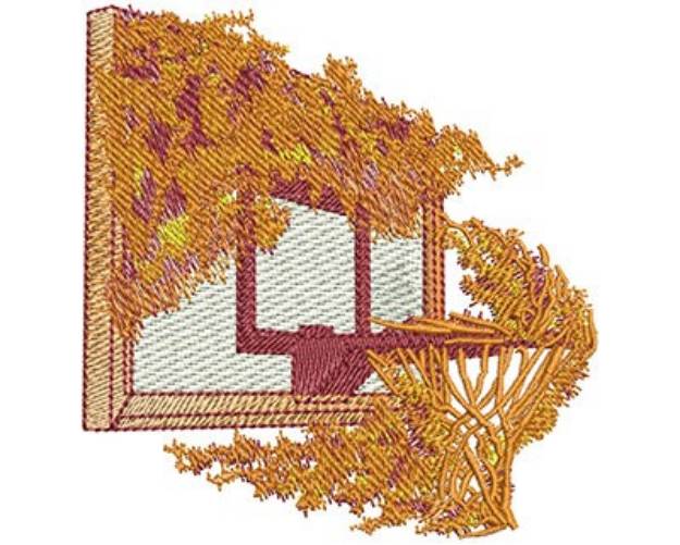Picture of Flames On Backboard Machine Embroidery Design