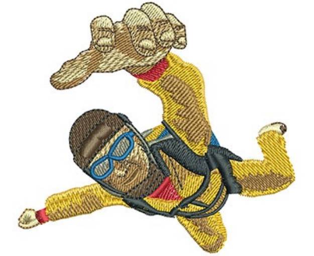 Picture of In Your Face Skydiving! Machine Embroidery Design