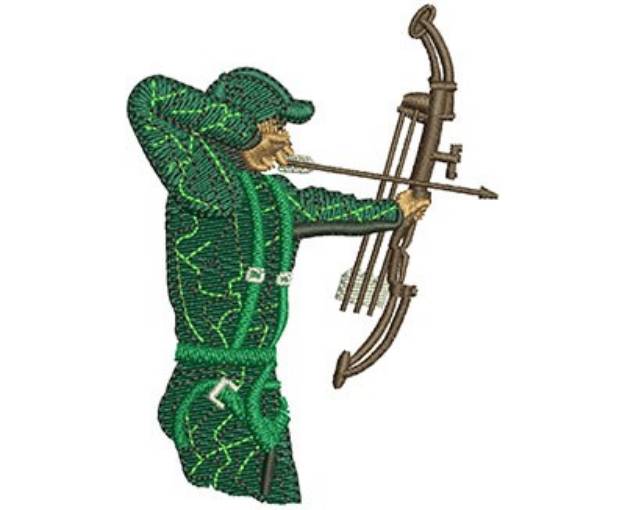 Picture of Bow Hunter Machine Embroidery Design