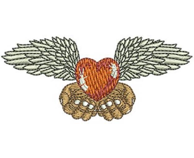 Picture of Heart In Hands Machine Embroidery Design