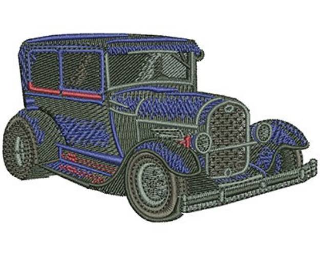 Picture of Vintage Ford Car Machine Embroidery Design