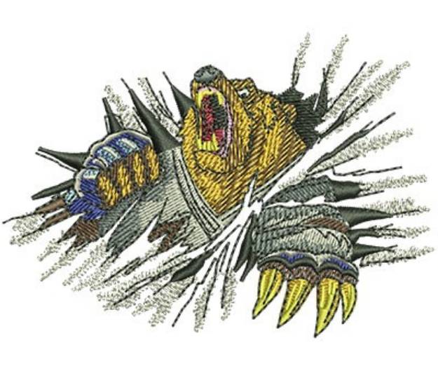 Picture of Bursting Bear Machine Embroidery Design