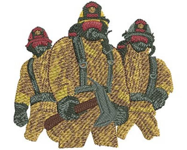 Picture of Line Of Firefighters