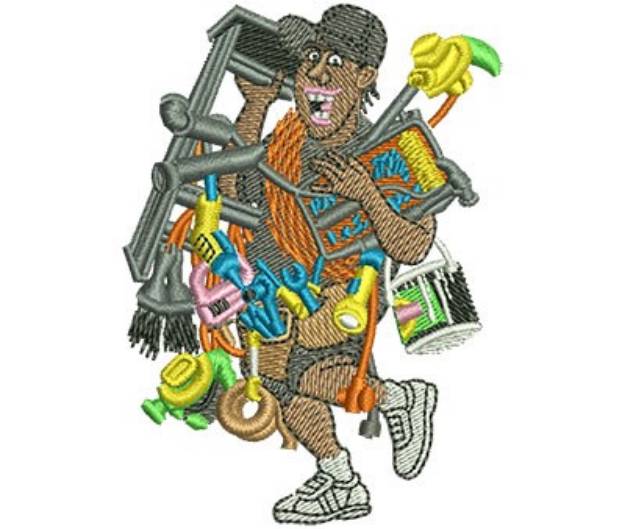 Picture of Gear Up Handyman Machine Embroidery Design