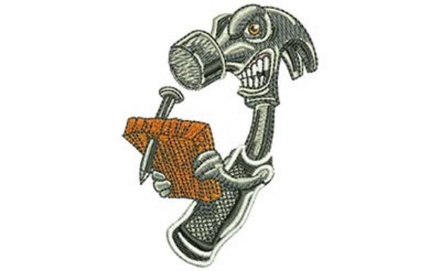 Picture of Angry Hammer  Machine Embroidery Design