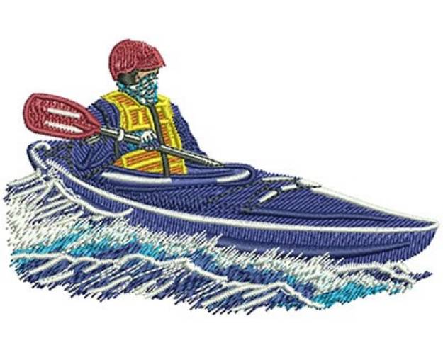 Picture of Kayaking In The Cold Machine Embroidery Design