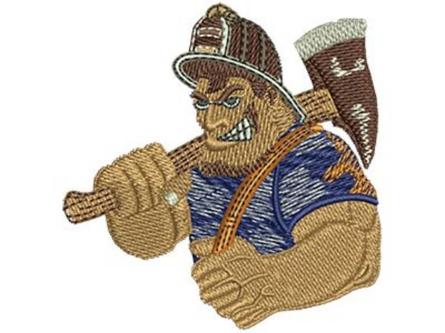 Picture of Fire Fighters Tough Guy Machine Embroidery Design