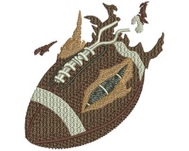 Picture of Exploding Football Machine Embroidery Design