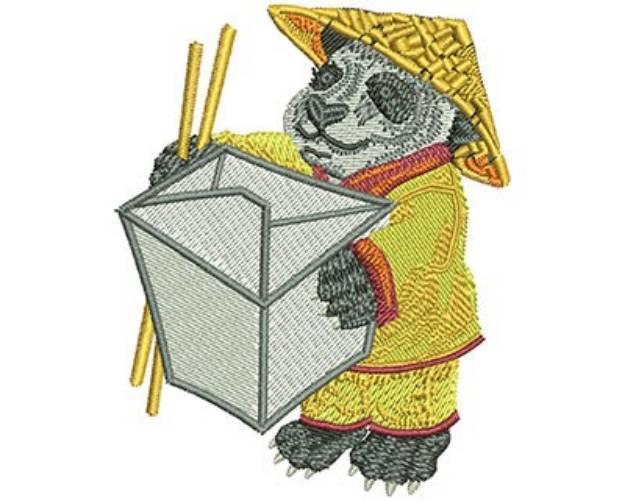 Picture of Panda & Chinese Takeout Machine Embroidery Design