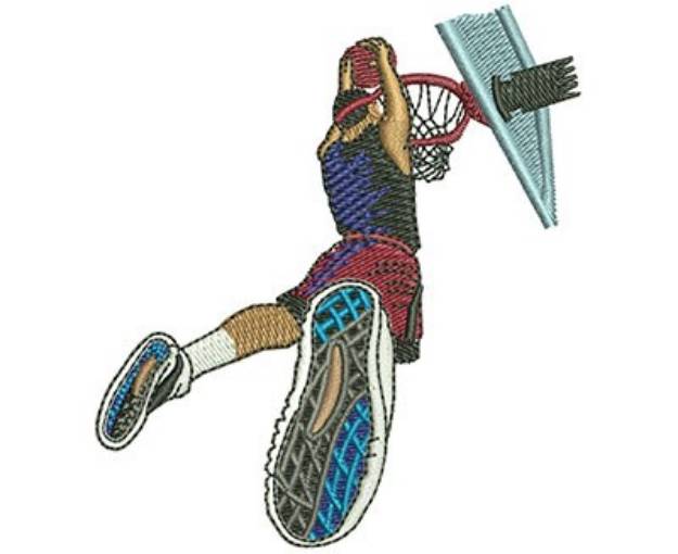 Picture of Basketball Dunk Machine Embroidery Design