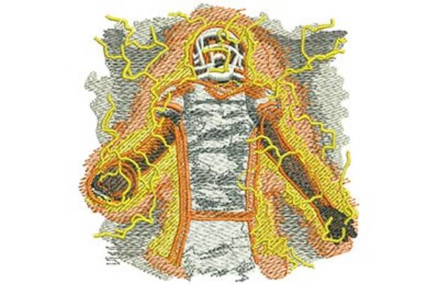 Picture of Football Get Fired Up! Machine Embroidery Design