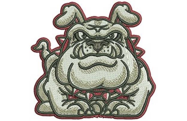 Picture of Cartoon Bulldog Machine Embroidery Design