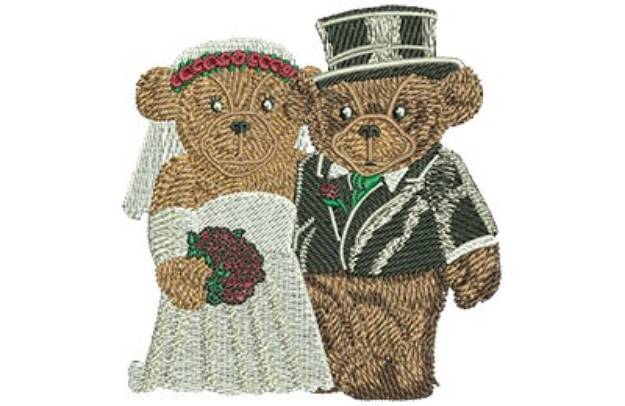 Picture of Weddings Bears Machine Embroidery Design