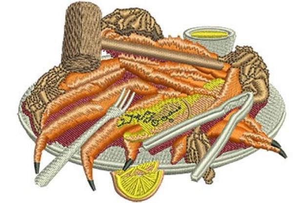 Picture of King Crab Buffet Machine Embroidery Design