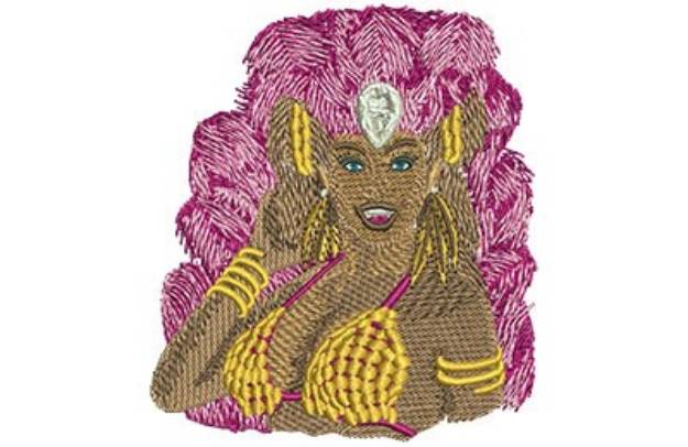 Picture of Vegas Showgirl Machine Embroidery Design