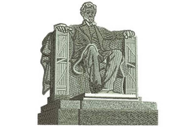 Picture of Lincoln Monument Machine Embroidery Design