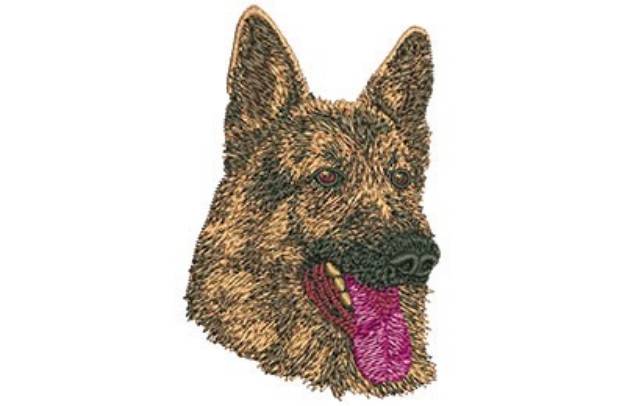 Picture of German Shephard Machine Embroidery Design