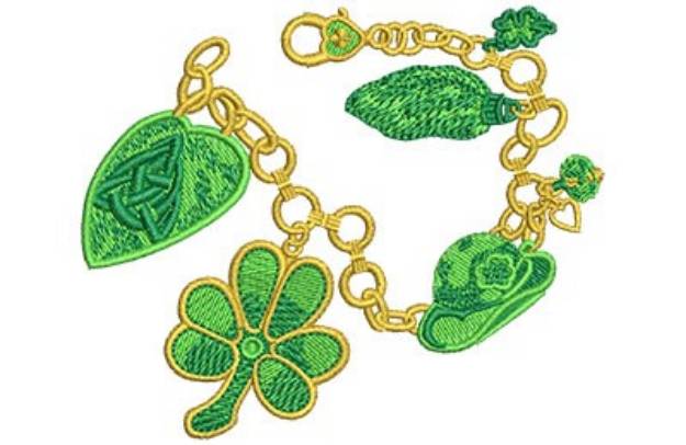 Picture of Irish Charm Bracelet Machine Embroidery Design