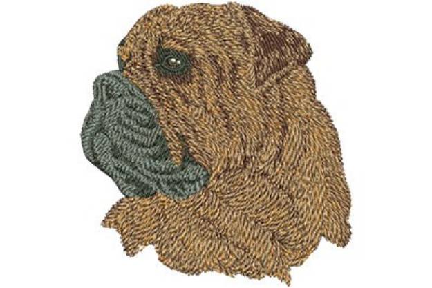 Picture of Bullmastiff Machine Embroidery Design