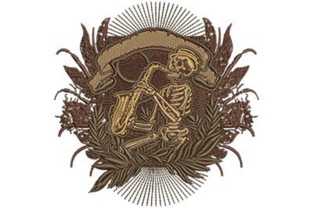 Picture of Jazzy Skeleton Machine Embroidery Design