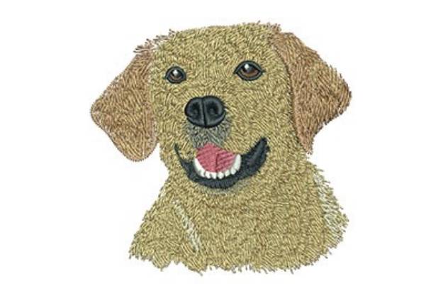 Picture of Yellow Lab Machine Embroidery Design