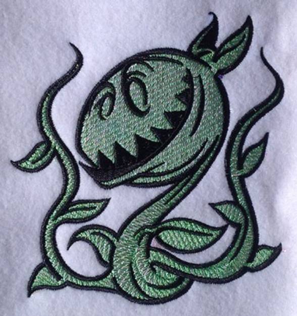 Picture of Floral Monster Applique Machine Embroidery Design