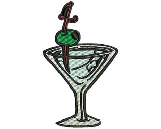 Picture of Pour Me A Martini Machine Embroidery Design