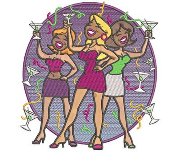 Picture of Party Girls Machine Embroidery Design