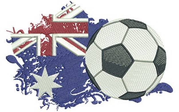 Picture of Aussie Soccer Machine Embroidery Design