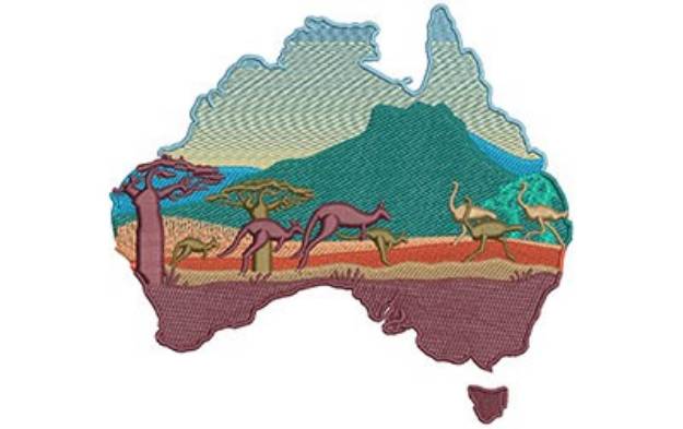 Picture of Australia Outback Machine Embroidery Design