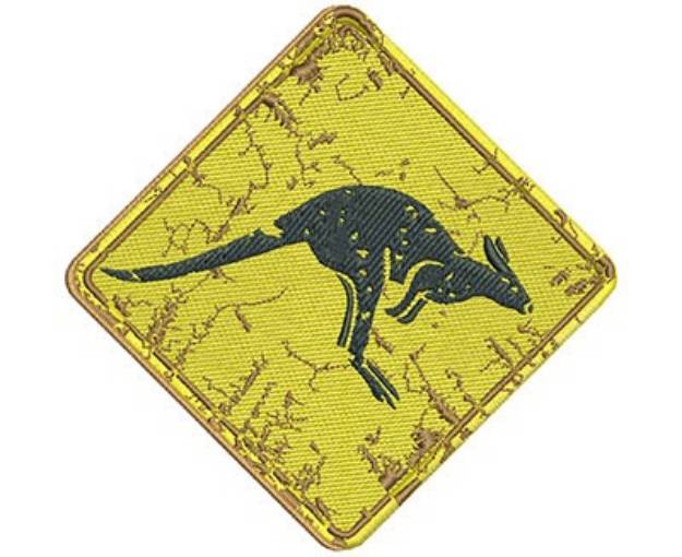 Picture of Kangaroo Sign Machine Embroidery Design