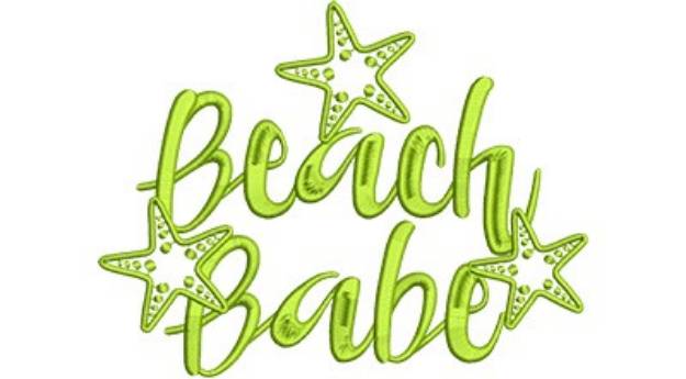 Picture of Beach Babe Machine Embroidery Design