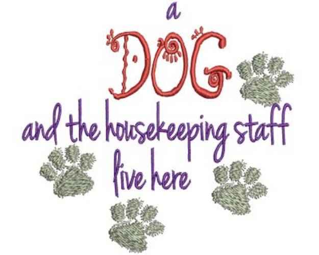 Picture of Dogs & Housekeeping Machine Embroidery Design