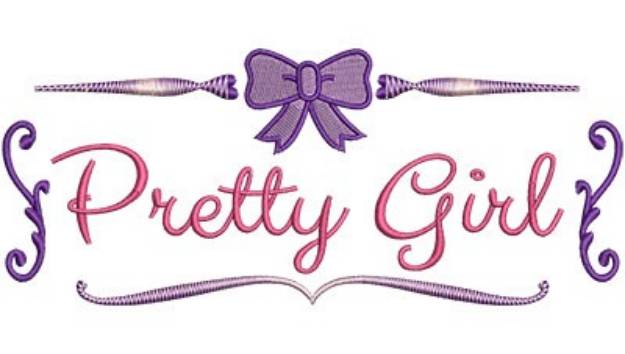 Picture of Pretty Girl Machine Embroidery Design