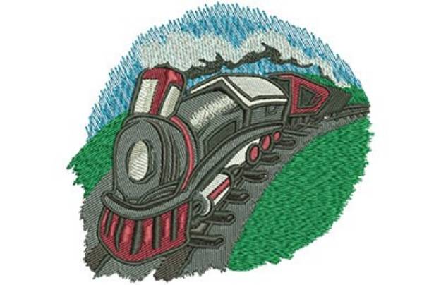 Picture of Kids Train Machine Embroidery Design