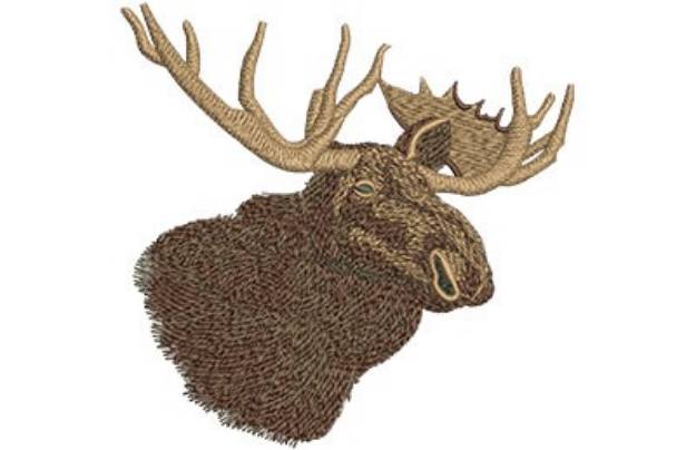 Picture of Canadian Moose Machine Embroidery Design
