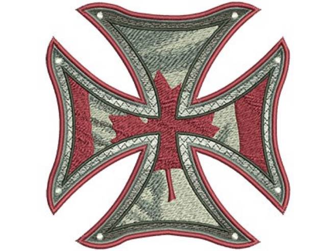 Picture of Canadian Iron Cross Machine Embroidery Design