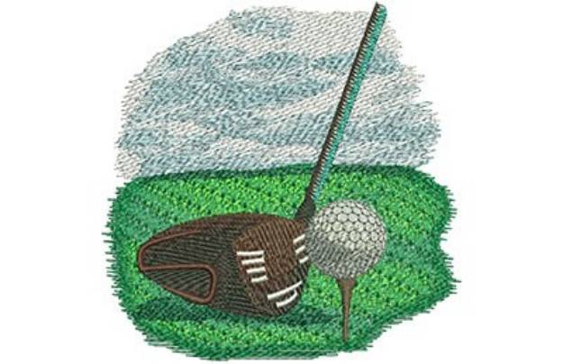Picture of Tee Up Machine Embroidery Design