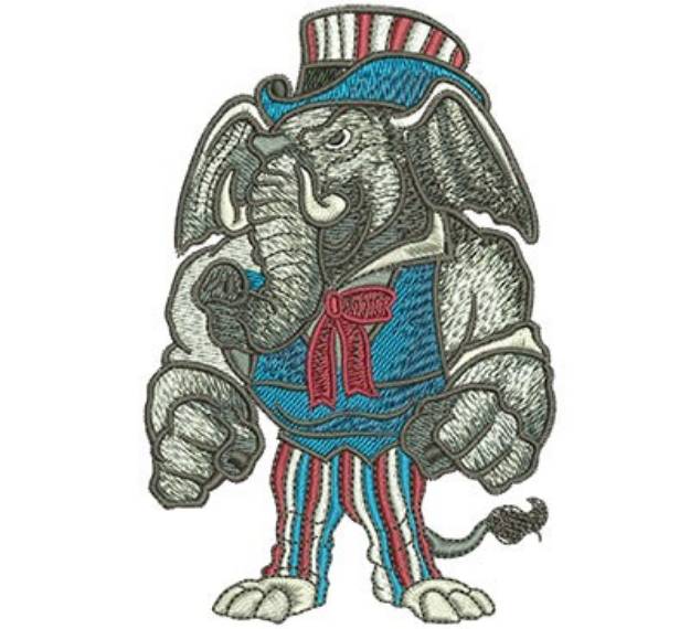 Picture of Republican Fight Machine Embroidery Design