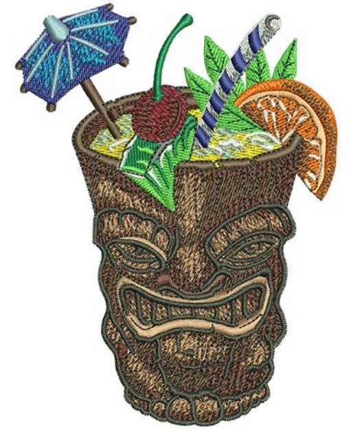 Picture of Tiki Cocktail Machine Embroidery Design